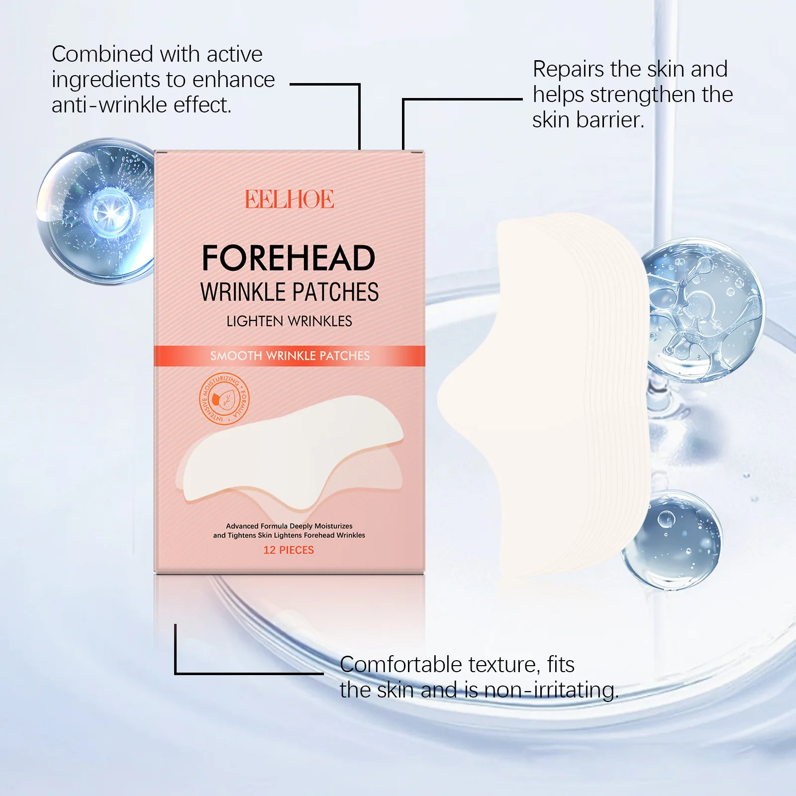 Eelhoe Collagen Forehead Firming Patch Removing W-Rinkle Deeply Moisturizing Oil-Control Anti A-ging Face Tightenign Patches Set
Eelhoe Collagen Forehead Firming Patch Removing W-Rinkle Deeply Moisturizing Oil-Control Anti A-ging Face Tightenign Patches Set