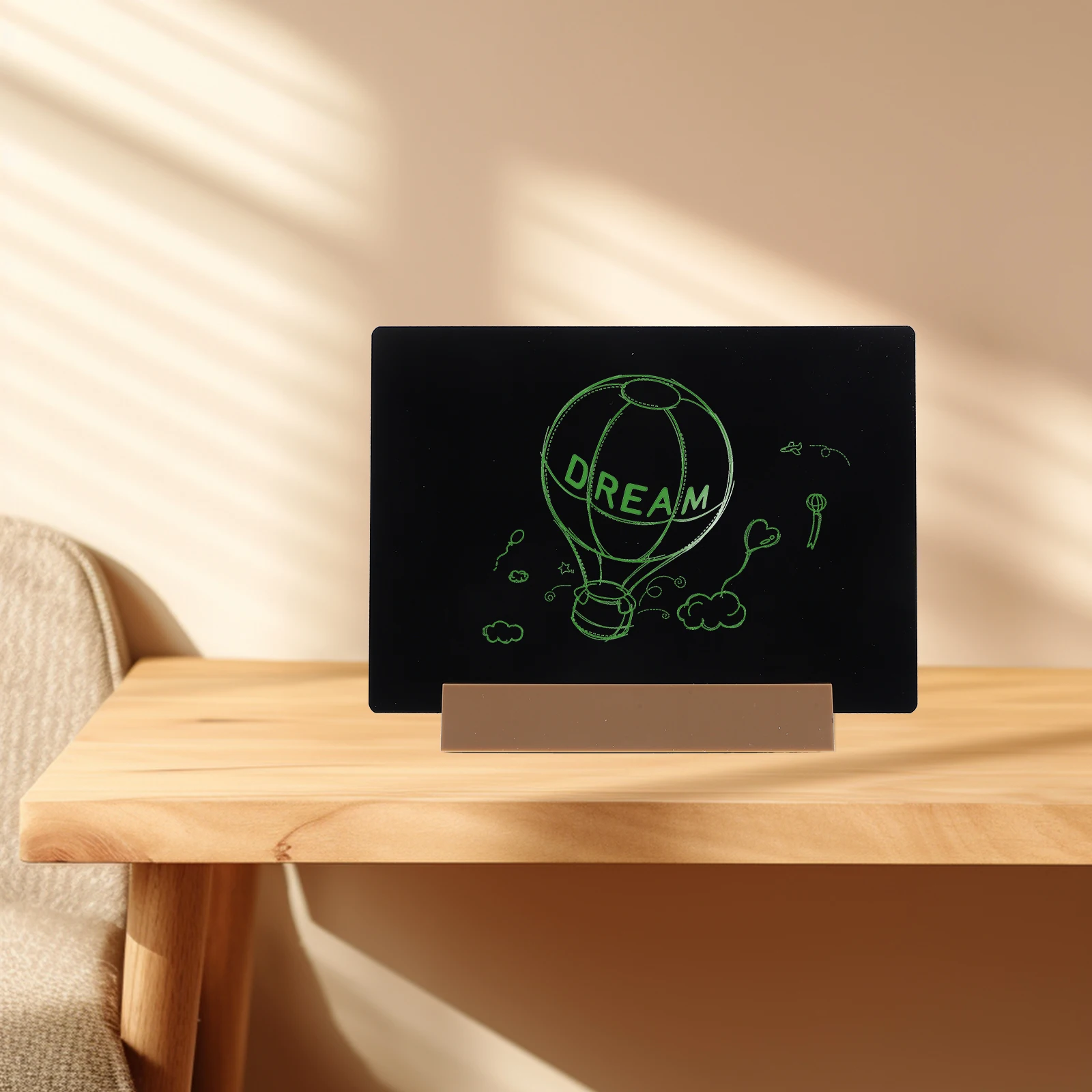 1pc Hand Drawn Desktop Blackboard A4 Size Reusable ABS Material Chalkboard Sign Erasable Message Board Home Office Hotel Decor
1pc Hand Drawn Desktop Blackboard A4 Size Reusable ABS Material Chalkboard Sign Erasable Message Board Home Office Hotel Decor