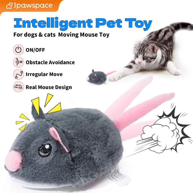 Electric Interactive Mouse Cat Toys Funny Plush Toy Smart Pet Interactive Movement Toys Fast Moving Pet Cat Accessories
Electric Interactive Mouse Cat Toys Funny Plush Toy Smart Pet Interactive Movement Toys Fast Moving Pet Cat Accessories