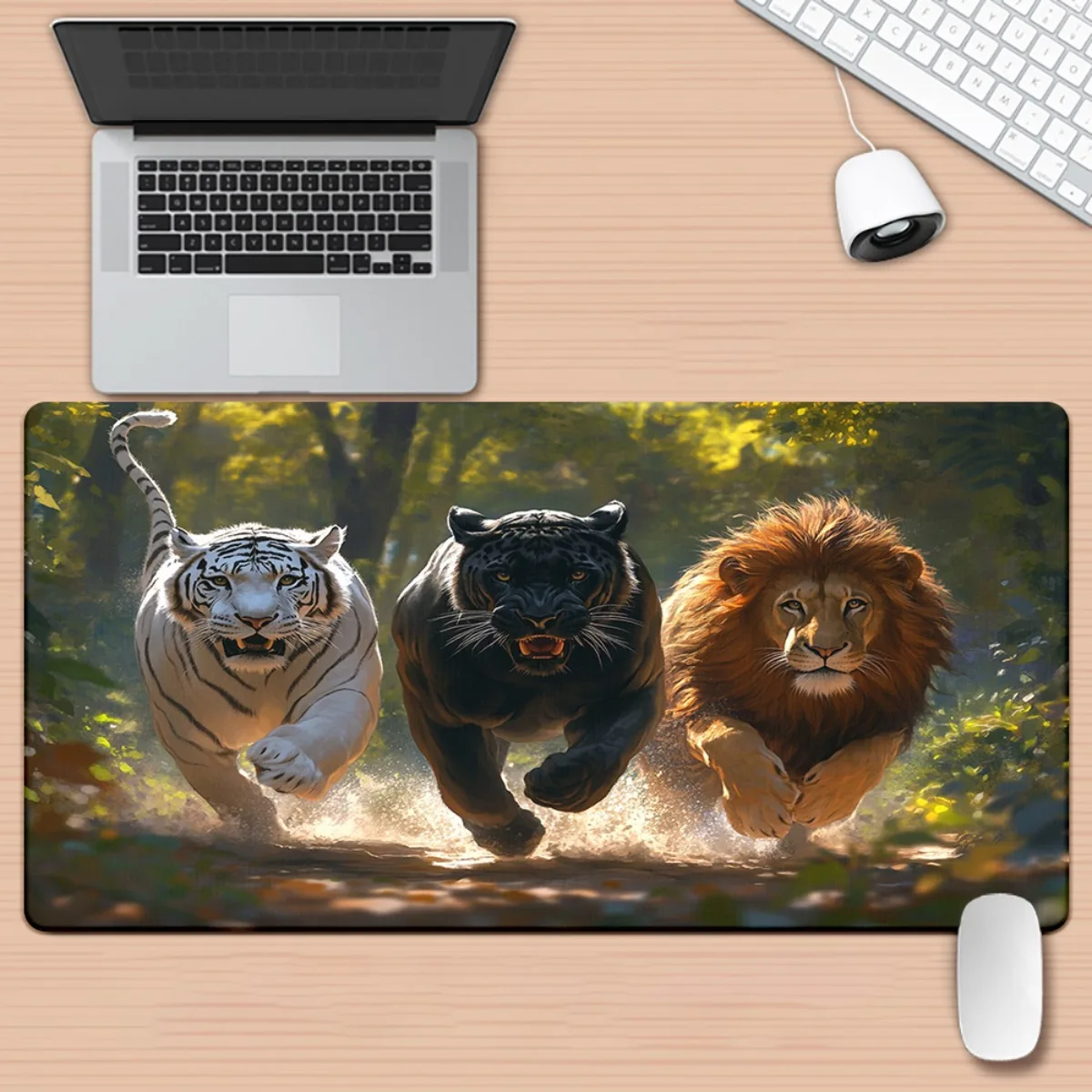 Игровой коврик для мыши с изображением льва и тигра (1 шт.) — HD-печать, настольный коврик для клавиатуры, офиса или игровой консоли.
Игровой коврик для мыши с изображением льва и тигра (1 шт.) — HD-печать, настольный коврик для клавиатуры, офиса или игровой консоли.