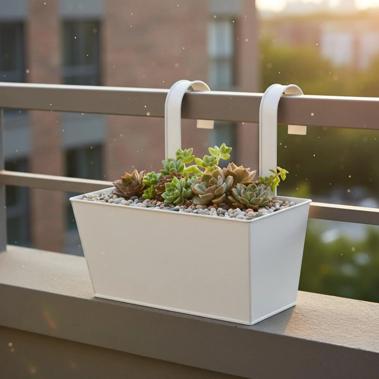 Rectangular Hanging Planter Multi-Purpose Balcony Railing Planter Metal Hanging Flower Pot Lightweight Garden Decor for Indoor
Rectangular Hanging Planter Multi-Purpose Balcony Railing Planter Metal Hanging Flower Pot Lightweight Garden Decor for Indoor