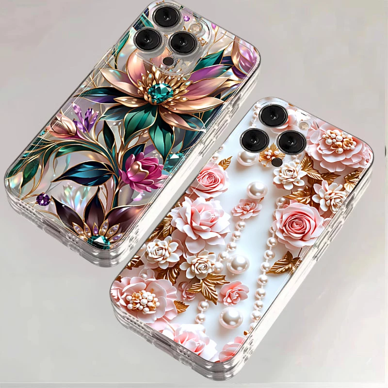 For iPhone 17 16 Pro Max 16E 17E Case Pink Pearl Rose Pattern Phone Case For iPhone 15 14 13 12 11 Pro Max Air 7 8 X XR SE Cover
For iPhone 17 16 Pro Max 16E 17E Case Pink Pearl Rose Pattern Phone Case For iPhone 15 14 13 12 11 Pro Max Air 7 8 X XR SE Cover