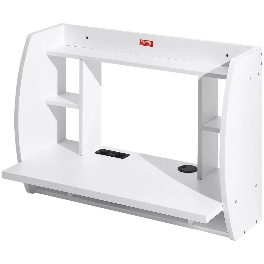 Wall Mounted Floating Desk Wall Mount Computer Desk With Power Socket and 70.9 in 1.8 m Power Cord for Home Office Space Savin
Wall Mounted Floating Desk Wall Mount Computer Desk With Power Socket and 70.9 in 1.8 m Power Cord for Home Office Space Savin