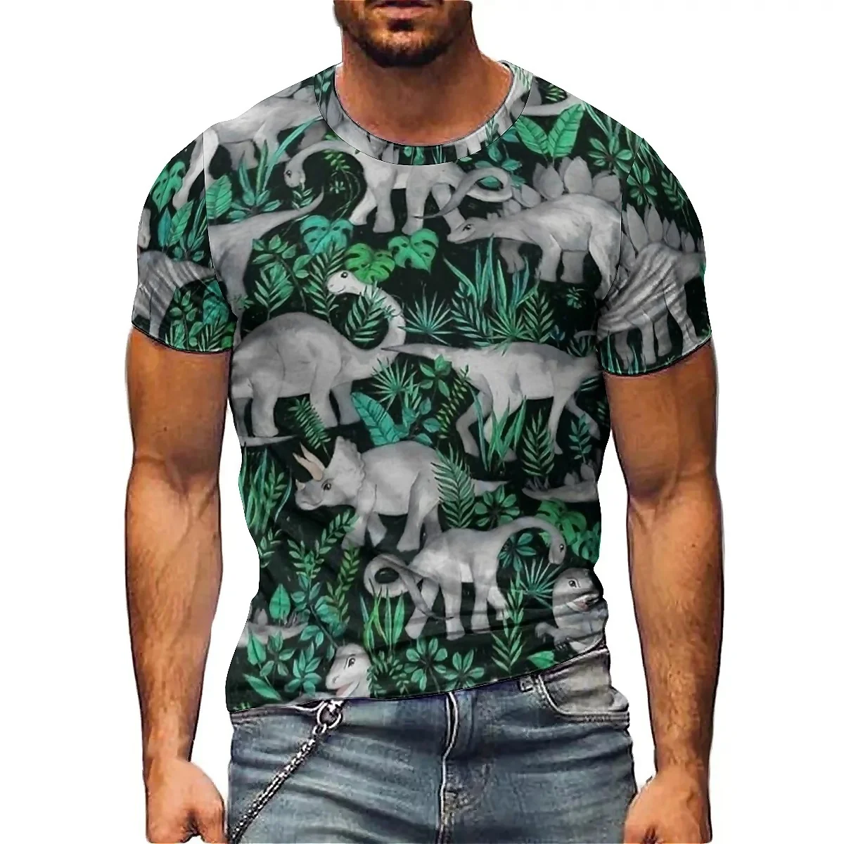 Abstract Dizzy Effect Men's 3D Printed Short-Sleeve T-Shirt - Basic Casual Top
Abstract Dizzy Effect Men's 3D Printed Short-Sleeve T-Shirt - Basic Casual Top