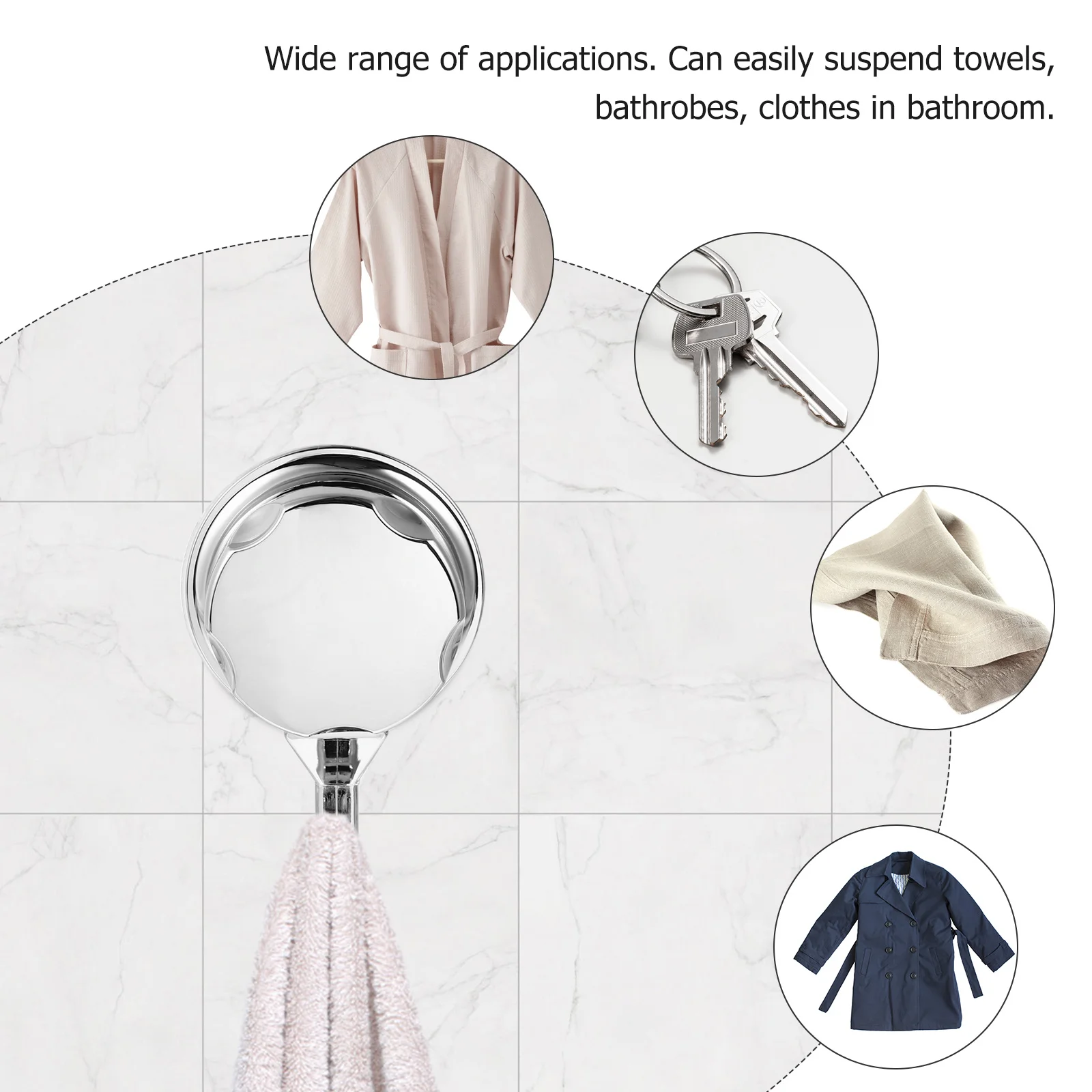 Suction Cup Hooks Reusable Punch Free Hanging Hook Strong Bearing Capacity for Bathroom Kitchen Bedroom Office Wall Mounted
Suction Cup Hooks Reusable Punch Free Hanging Hook Strong Bearing Capacity for Bathroom Kitchen Bedroom Office Wall Mounted