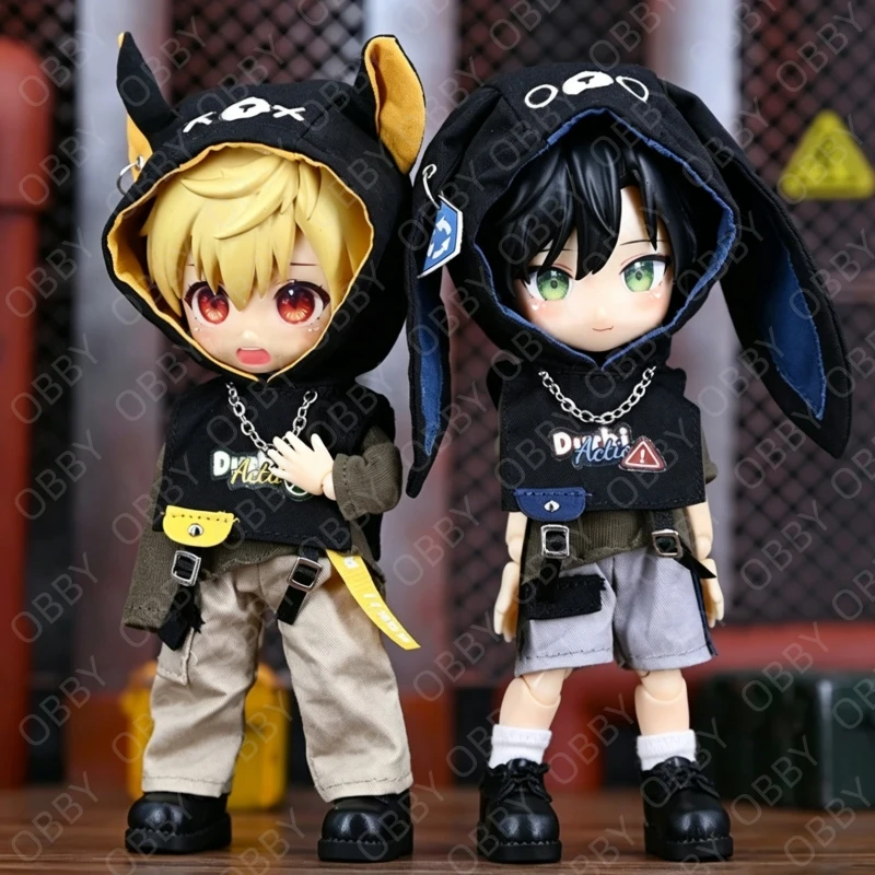 For Obitsu 11 Doll Animal Ear Hoodie Vest T-shirt Combo For OB11 Gsc 1/12 Molly P9 P10 Body Doll Cloth NAGI Doll Outfit Clothes
For Obitsu 11 Doll Animal Ear Hoodie Vest T-shirt Combo For OB11 Gsc 1/12 Molly P9 P10 Body Doll Cloth NAGI Doll Outfit Clothes