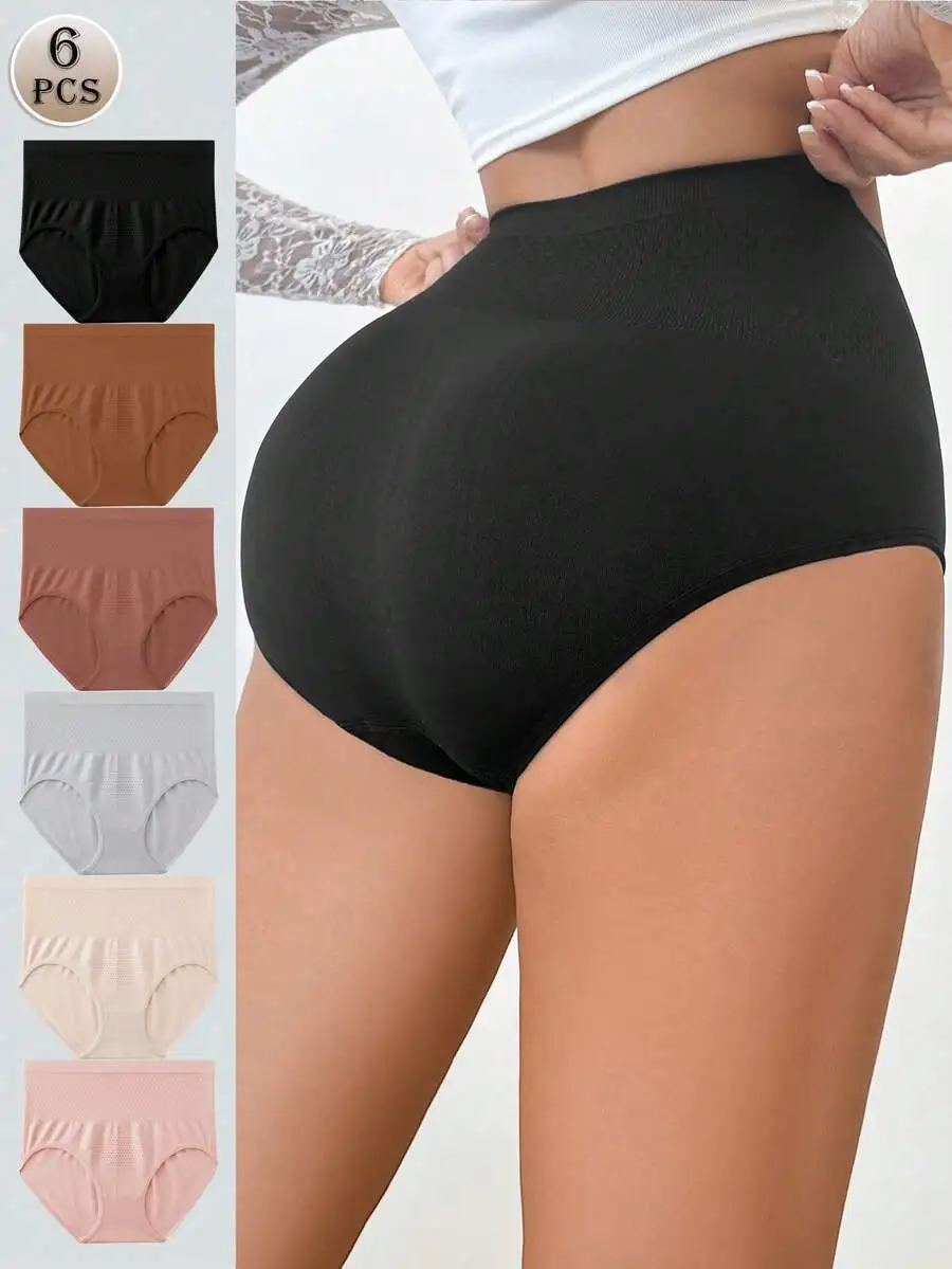 6 Pcs Women High Waisted Seamless Comfortable Panties
6 Pcs Women High Waisted Seamless Comfortable Panties