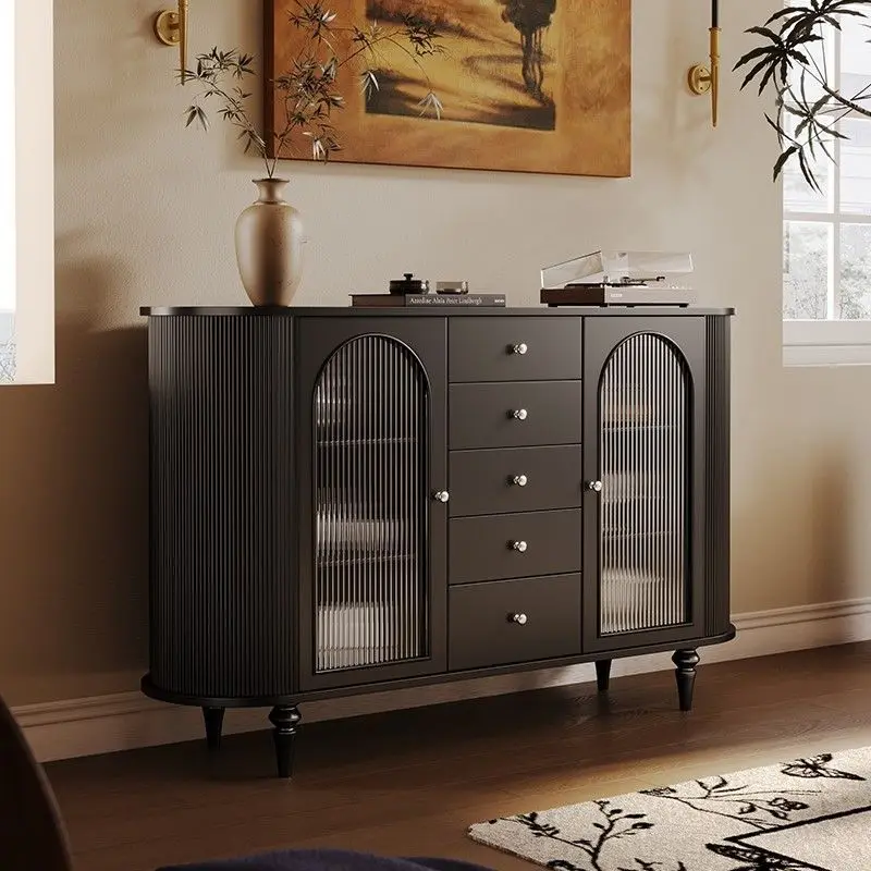 French retro entrance cabinet entry door medieval black side cabinet facing the door partition cabinet ins
French retro entrance cabinet entry door medieval black side cabinet facing the door partition cabinet ins