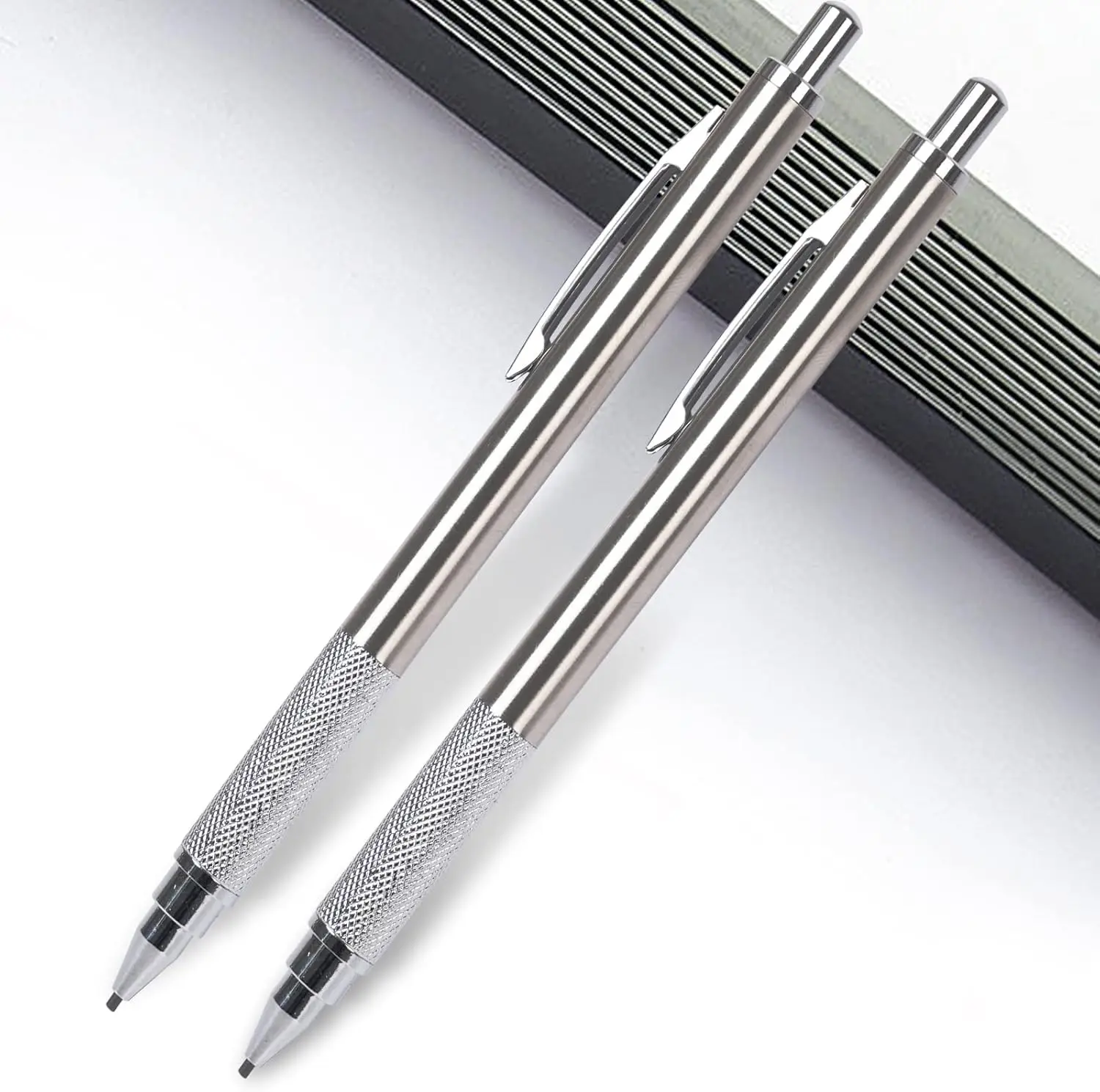 2 Pack 0.7 mm Mechanical Pencil Set 4 Tubes Lead Refills 2 Erasers Metal Mechanical Pencils Drafting Pencil Drawing Carpenter
2 Pack 0.7 mm Mechanical Pencil Set 4 Tubes Lead Refills 2 Erasers Metal Mechanical Pencils Drafting Pencil Drawing Carpenter