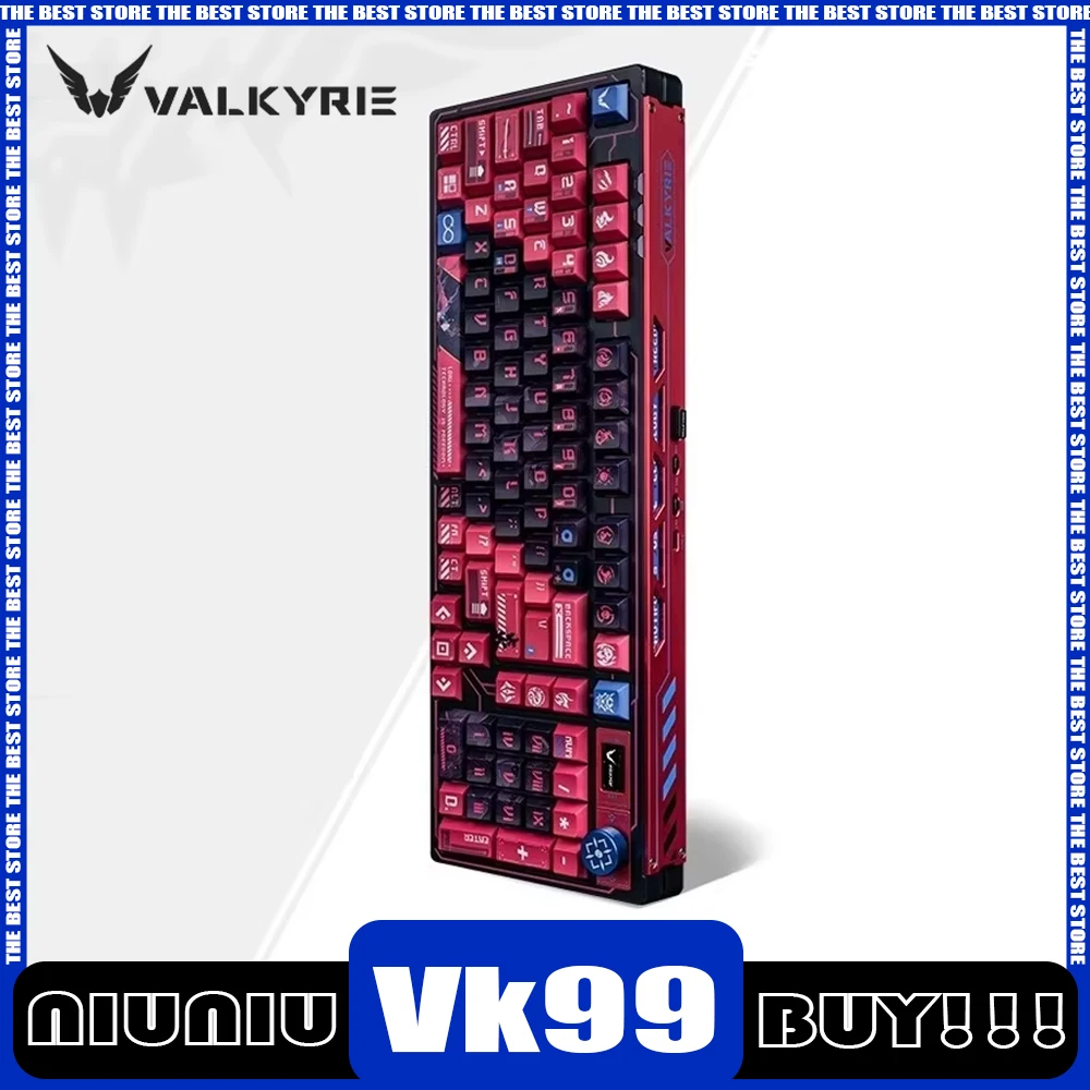 Механическая клавиатура Valkyrie Vk99, три режима, Bluetooth, Беспроводная игровая клавиатура для киберспорта, индивидуальная прокладка, ПК
Механическая клавиатура Valkyrie Vk99, три режима, Bluetooth, Беспроводная игровая клавиатура для киберспорта, индивидуальная прокладка, ПК