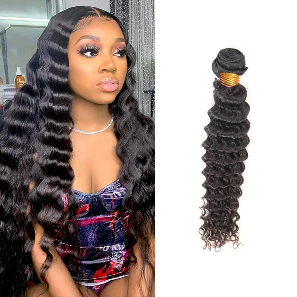 Brazilian Hair Deep Wave 1/3/4 Bundles Long Curly Hair Extension 38 40 42 Inch Curly Human Hair Natural Black
Brazilian Hair Deep Wave 1/3/4 Bundles Long Curly Hair Extension 38 40 42 Inch Curly Human Hair Natural Black