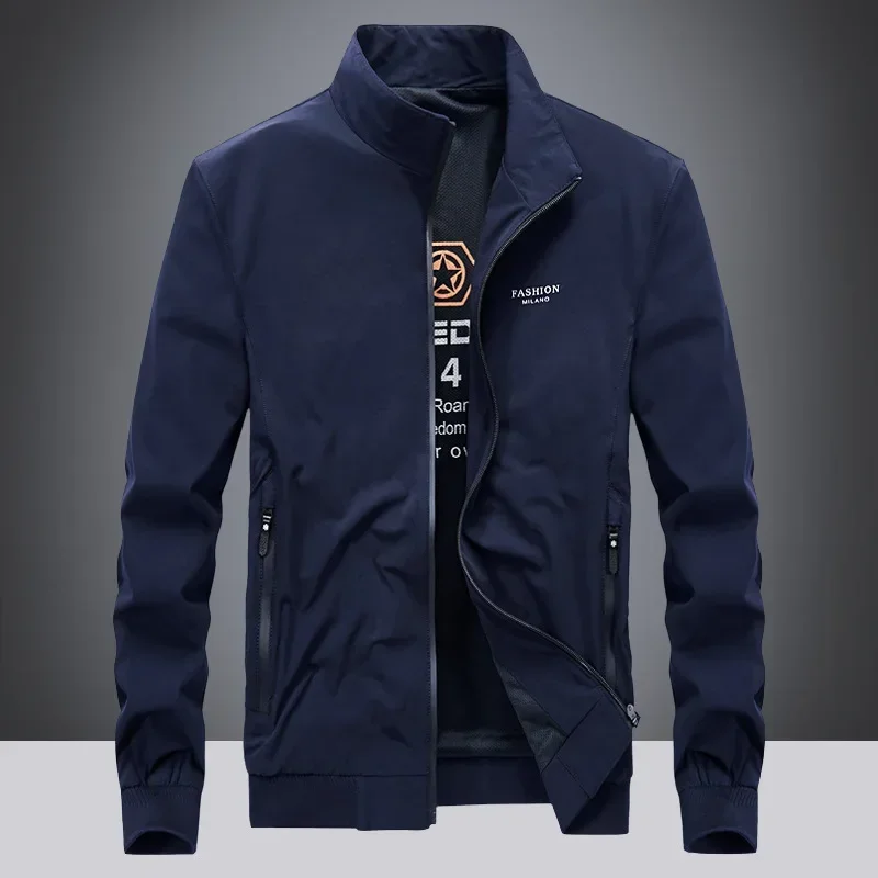 Men's Spring and Autumn New Jacket Thin Standing Collar Solid Coat Large Casual Breathable Versatile
Men's Spring and Autumn New Jacket Thin Standing Collar Solid Coat Large Casual Breathable Versatile