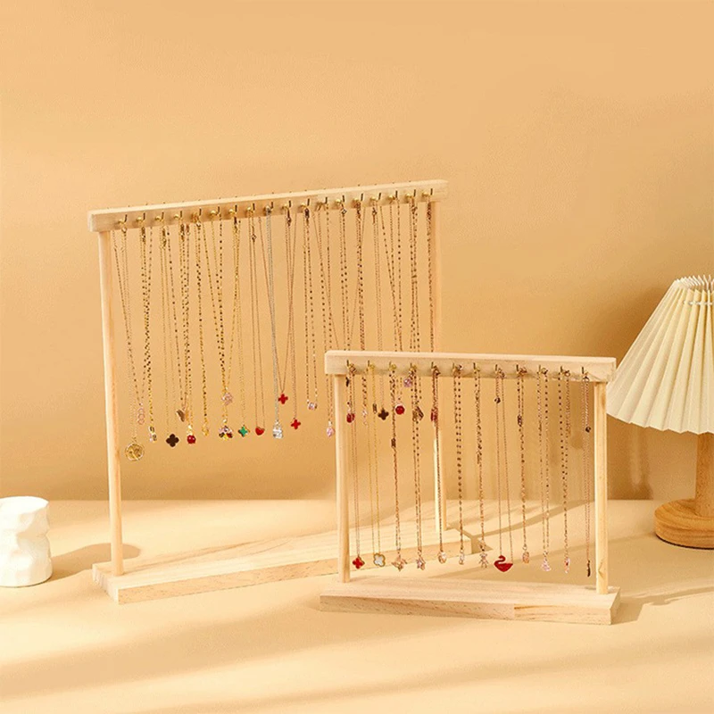 Solid wood necklace display stand jewelry display stand necklace pendant bracelet storage display stand
Solid wood necklace display stand jewelry display stand necklace pendant bracelet storage display stand