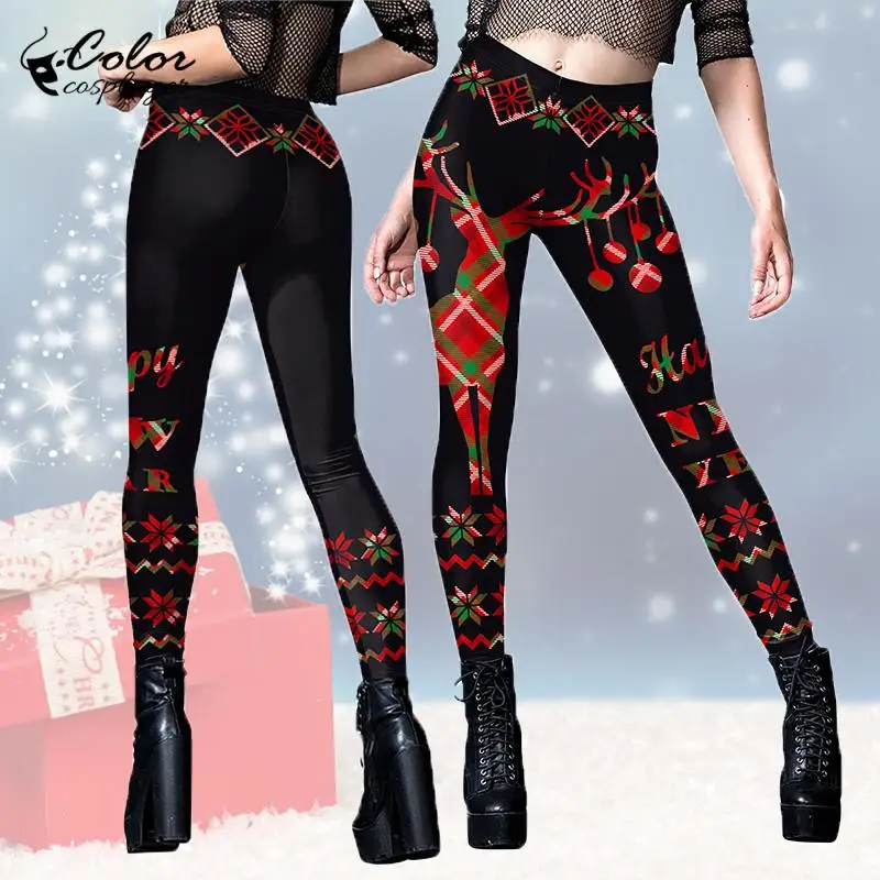 Color Cosplayer Christmas Women's Leggings Costume 3D Print Fantasia Pants Party Leggings Holiday Ladies Christmas Party Pants
Color Cosplayer Christmas Women's Leggings Costume 3D Print Fantasia Pants Party Leggings Holiday Ladies Christmas Party Pants