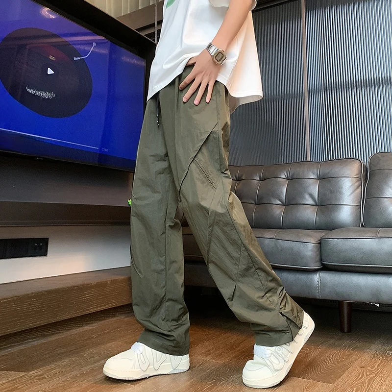 Мужские весенне-осенние тонкие брюки-карго, быстросохнущие, повседневные, модные, брендовые, деконструированные, прямого кроя, в стиле милитари
Мужские весенне-осенние тонкие брюки-карго, быстросохнущие, повседневные, модные, брендовые, деконструированные, прямого кроя, в стиле милитари