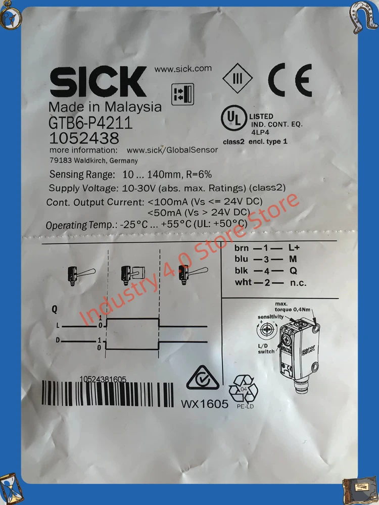 GTB6-P4211 Brand New GTB6L-P4211 Photoelectric Switch GTB6-N4211 GTB6-N4212
GTB6-P4211 Brand New GTB6L-P4211 Photoelectric Switch GTB6-N4211 GTB6-N4212