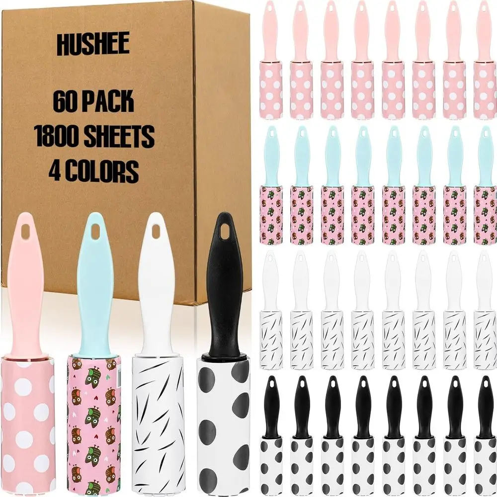 Набор из 60 мини-роликов для удаления ворса и шерсти животных с одежды, сумок, мебели, автомобильных сидений, дорожный размер
Набор из 60 мини-роликов для удаления ворса и шерсти животных с одежды, сумок, мебели, автомобильных сидений, дорожный размер