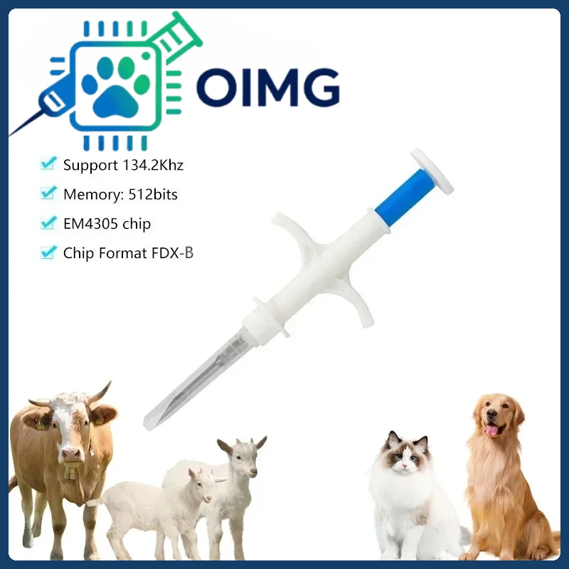 100Pack Animal EM4305 Microchip International Standard 134.2KHz FDX-B Pet Identification Chip Syringe Dog Microchip 
100Pack Animal EM4305 Microchip International Standard 134.2KHz FDX-B Pet Identification Chip Syringe Dog Microchip