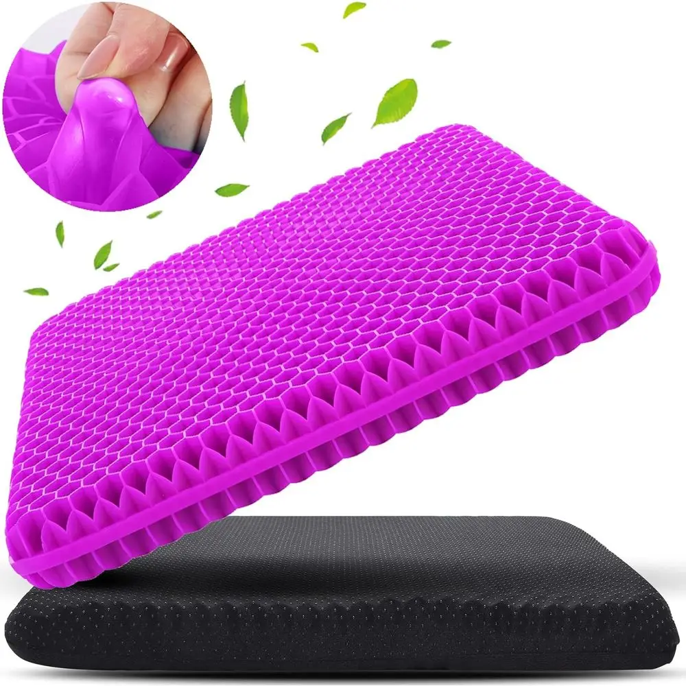 Gel Seat Cushion or Long Sitting (Large & Thick), Sot & Breathable, Gel Cushion or Wheelchair, Gel Chair Cushion or Hip Pain, Ge
Gel Seat Cushion or Long Sitting (Large & Thick), Sot & Breathable, Gel Cushion or Wheelchair, Gel Chair Cushion or Hip Pain, Ge