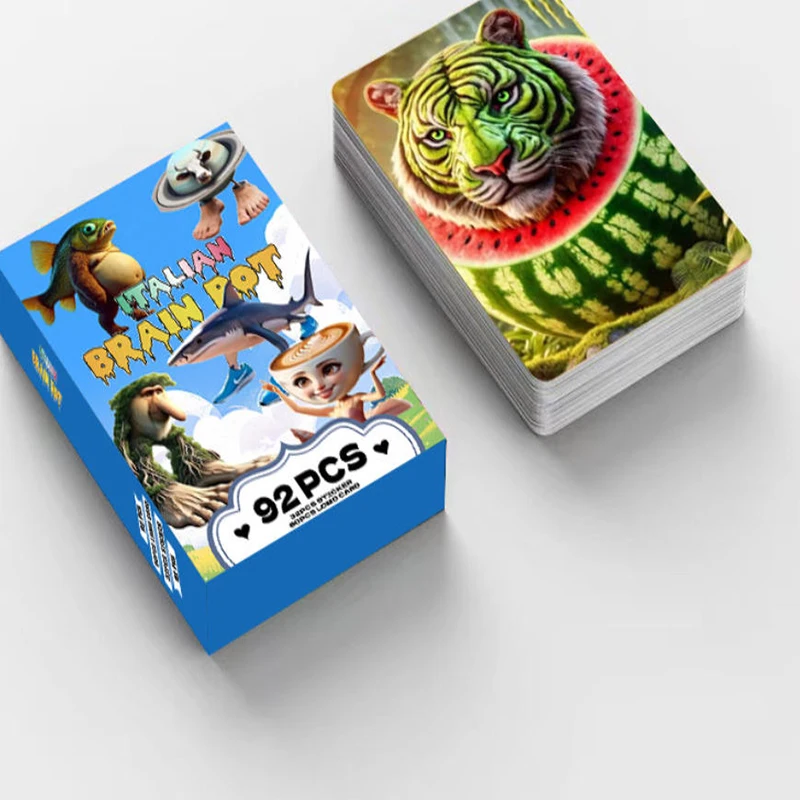 92pcs/set of brain rot card cardboard, 60 cards and 32 stickers, tung tung sahur card collection set, wooden stick sh
92pcs/set of brain rot card cardboard, 60 cards and 32 stickers, tung tung sahur card collection set, wooden stick sh