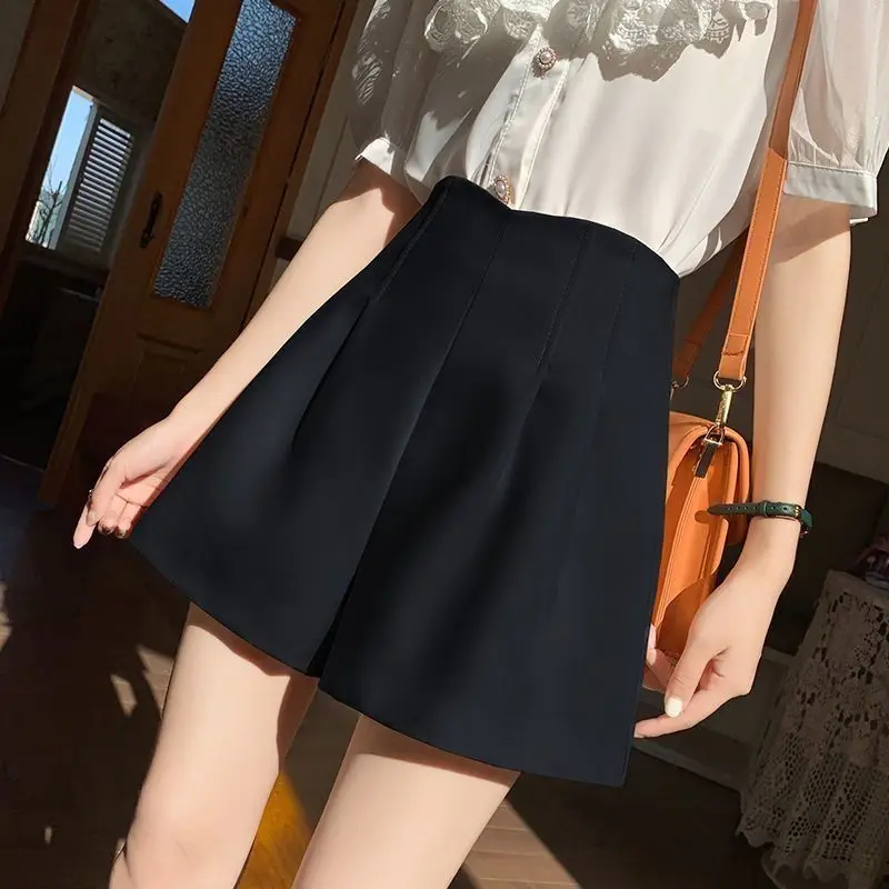 Suit Shorts Women Summer Thin Simplicity Office Lady Solid Color Wide Leg Ladies Fashion High Waist Appear Thin Casual Shorts
Suit Shorts Women Summer Thin Simplicity Office Lady Solid Color Wide Leg Ladies Fashion High Waist Appear Thin Casual Shorts