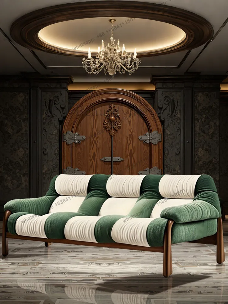 Wabi-sabi wind living room sofa antique fabric three-person straight row solid wood sofa chair
Wabi-sabi wind living room sofa antique fabric three-person straight row solid wood sofa chair