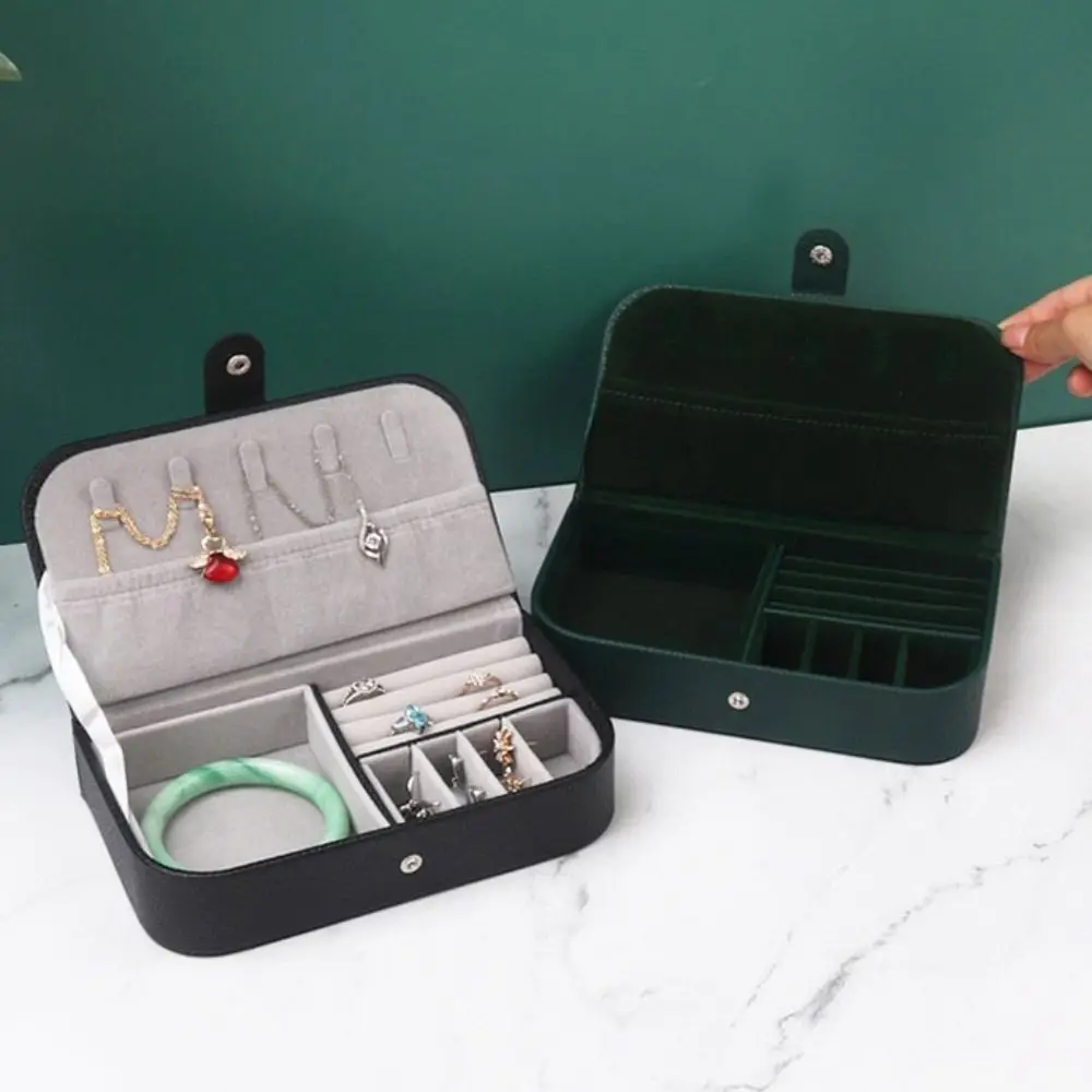 Leather Portable Jewelry Box Display Holder Earring Ring Necklace Jewelry Organizer Jewelers Chenille Jewelry Storage Case Women
Leather Portable Jewelry Box Display Holder Earring Ring Necklace Jewelry Organizer Jewelers Chenille Jewelry Storage Case Women