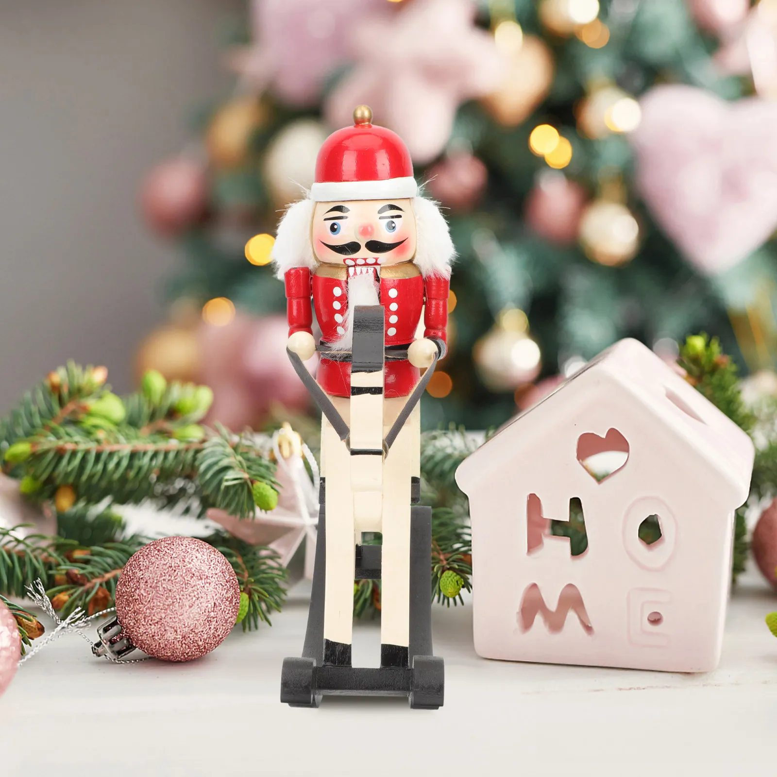 Wooden Horse Nutcracker Soldier Christmas Decoration Traditional Handcrafted Wood Nutcracker for Home Table Shelf Desktop Xmas
Wooden Horse Nutcracker Soldier Christmas Decoration Traditional Handcrafted Wood Nutcracker for Home Table Shelf Desktop Xmas