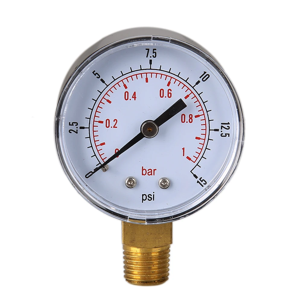 0-15 PSI Low Pressure Gauge 1/4 BSPT Lower Mount Air Pressure Gauge Fuel Pressure Gauge for Water Air ATV Tire Gas Pressure Test
0-15 PSI Low Pressure Gauge 1/4 BSPT Lower Mount Air Pressure Gauge Fuel Pressure Gauge for Water Air ATV Tire Gas Pressure Test