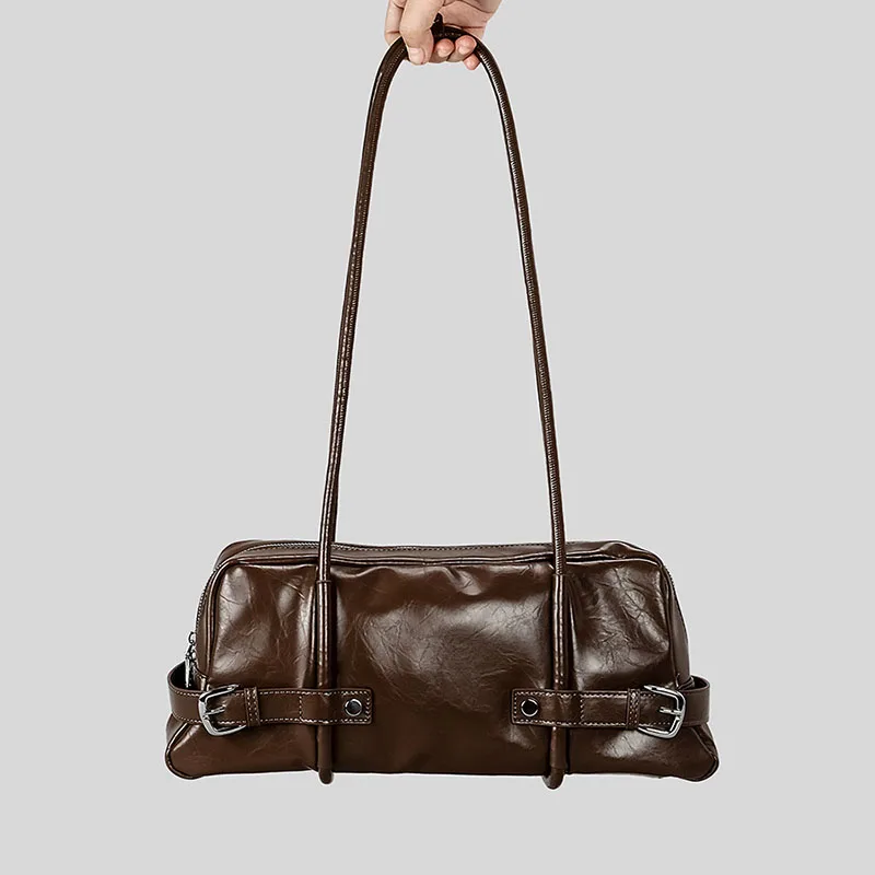 Retro Style Shoulder Bag Hot Girl Armpit Bag PU Leather Motorcycle Bag Female Crossbody Bag Handbag
Retro Style Shoulder Bag Hot Girl Armpit Bag PU Leather Motorcycle Bag Female Crossbody Bag Handbag