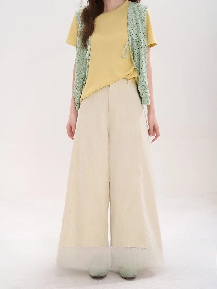 High Waist Wide Leg Casual Pants Women's Loose Fit Turn up Spring Cotton Blend Comfortable Straight Cut Trousers
High Waist Wide Leg Casual Pants Women's Loose Fit Turn up Spring Cotton Blend Comfortable Straight Cut Trousers