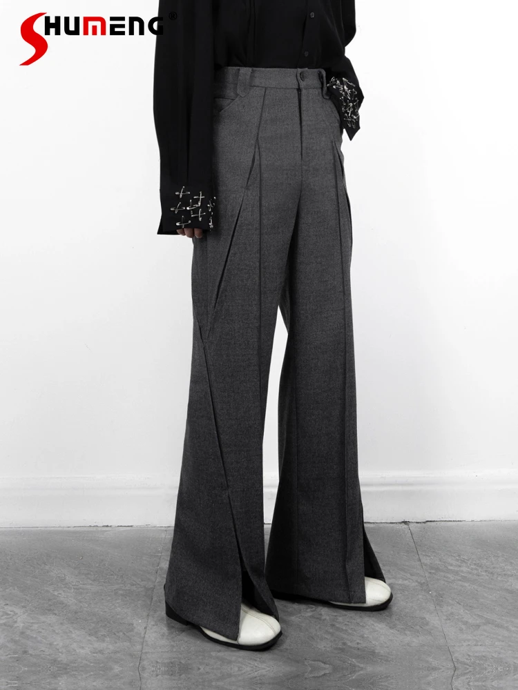 Men's 2025 Autumn Winter New High-End Stylish Flared Trousers Loose Comfort Trendy Pants Male Solid Color Simple Zipper Trousers
Men's 2025 Autumn Winter New High-End Stylish Flared Trousers Loose Comfort Trendy Pants Male Solid Color Simple Zipper Trousers