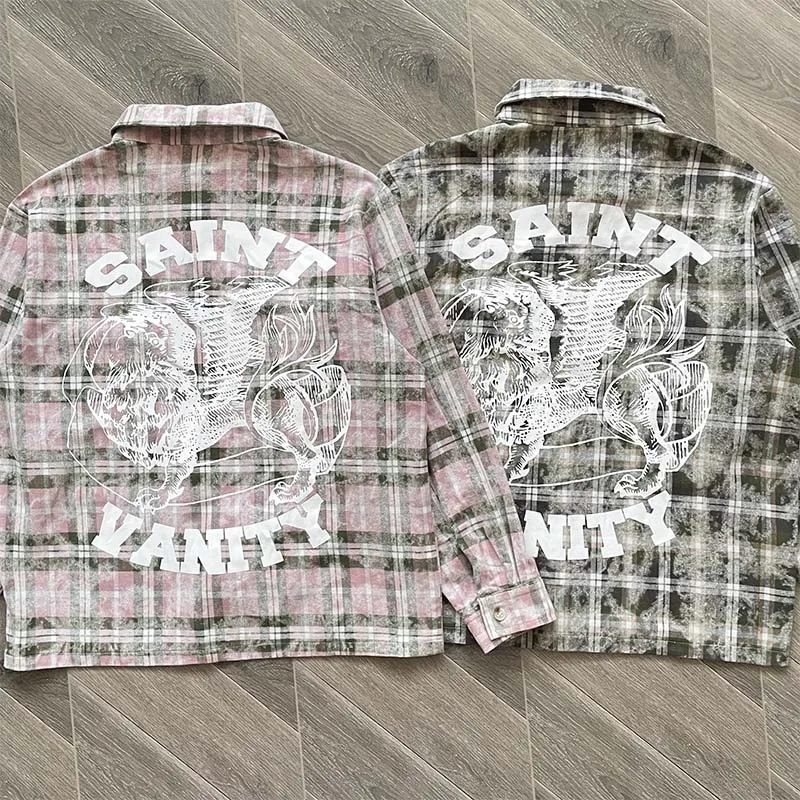 Рубашка-жакет Saint Vani в стиле ретро, американский уличный стиль, в клетку, с длинным рукавом, из хлопка, повседневная, осенняя одежда
Рубашка-жакет Saint Vani в стиле ретро, американский уличный стиль, в клетку, с длинным рукавом, из хлопка, повседневная, осенняя одежда