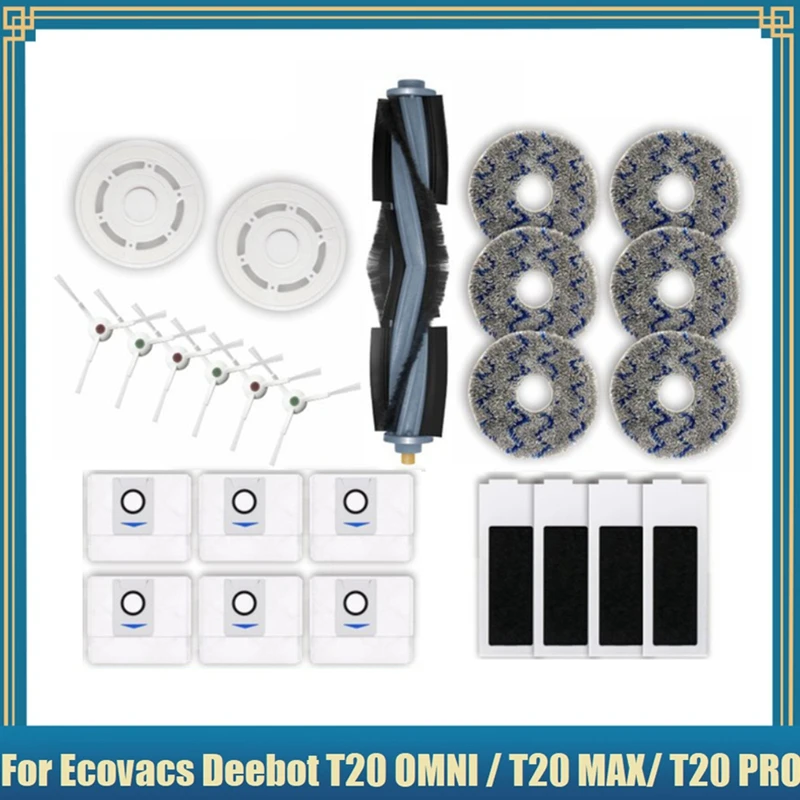 Запчасти для робота-пылесоса Ecovacs Deebot T20 OMNI T20 Pro / T20 Max, основная боковая щетка, Швабра, ткань, HEPA фильтр, пылесборник
Запчасти для робота-пылесоса Ecovacs Deebot T20 OMNI T20 Pro / T20 Max, основная боковая щетка, Швабра, ткань, HEPA фильтр, пылесборник