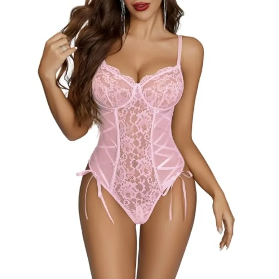 Avidlove Lingerie for Women Sexy Lace Bodysuit Teddy One Pcs Lingerie Lace-up Back Cut Out Lingerie
Avidlove Lingerie for Women Sexy Lace Bodysuit Teddy One Pcs Lingerie Lace-up Back Cut Out Lingerie