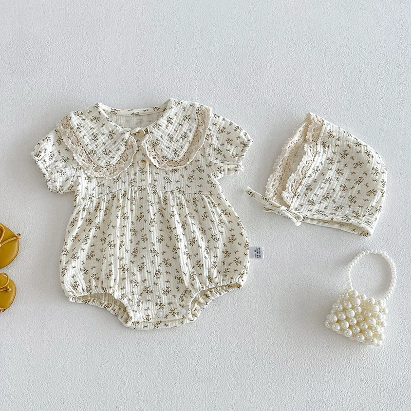2026 New Summer 0-24M Children Clothes Infant Baby Girls Bodysuits+Hat Short Sleeved Cotton Print Korean Style Climbing Suit
2026 New Summer 0-24M Children Clothes Infant Baby Girls Bodysuits+Hat Short Sleeved Cotton Print Korean Style Climbing Suit