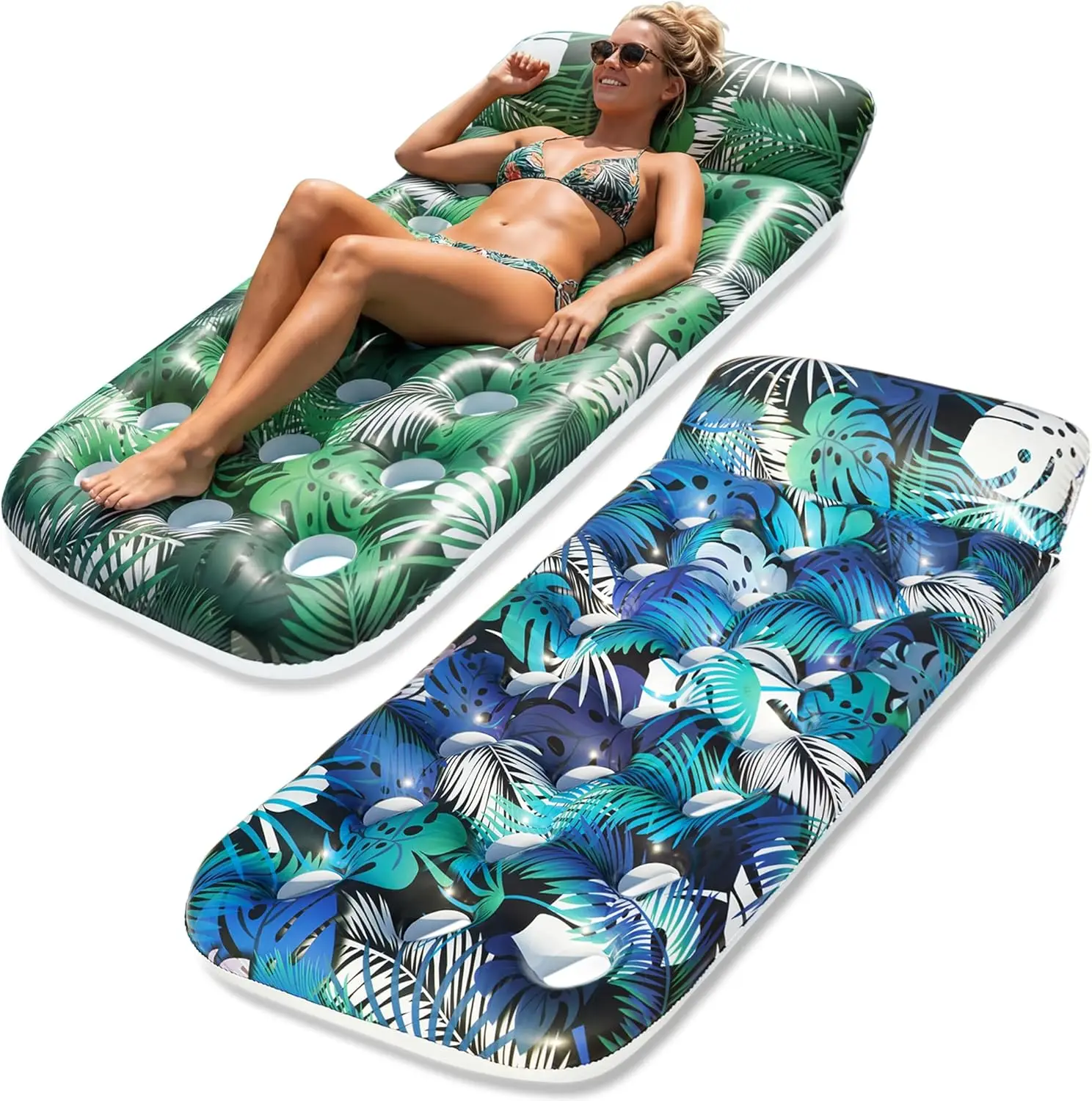 Inflatable Pool Float Lounge- Pool Float for Adult Heavy Duty,Pool Rafts with Headrest for Swimming Pool Summer Beach Lake
Inflatable Pool Float Lounge- Pool Float for Adult Heavy Duty,Pool Rafts with Headrest for Swimming Pool Summer Beach Lake