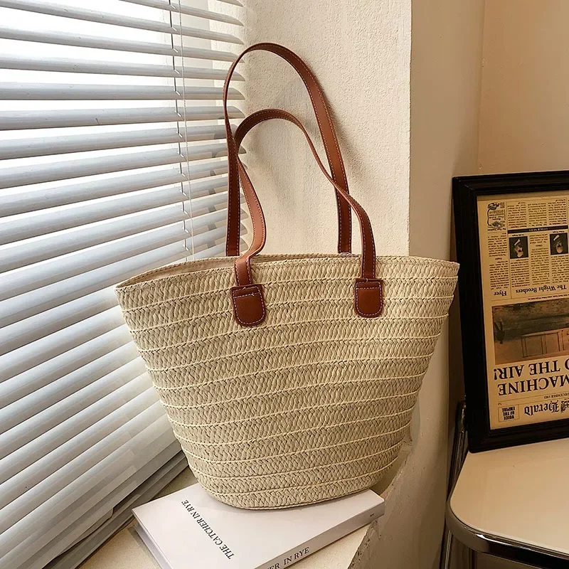 Women's Fashion Luxury Straw Woven Shoulder Bag - Large Capacity Summer Beach Tote, Bali Shopper Designer Bag
Women's Fashion Luxury Straw Woven Shoulder Bag - Large Capacity Summer Beach Tote, Bali Shopper Designer Bag