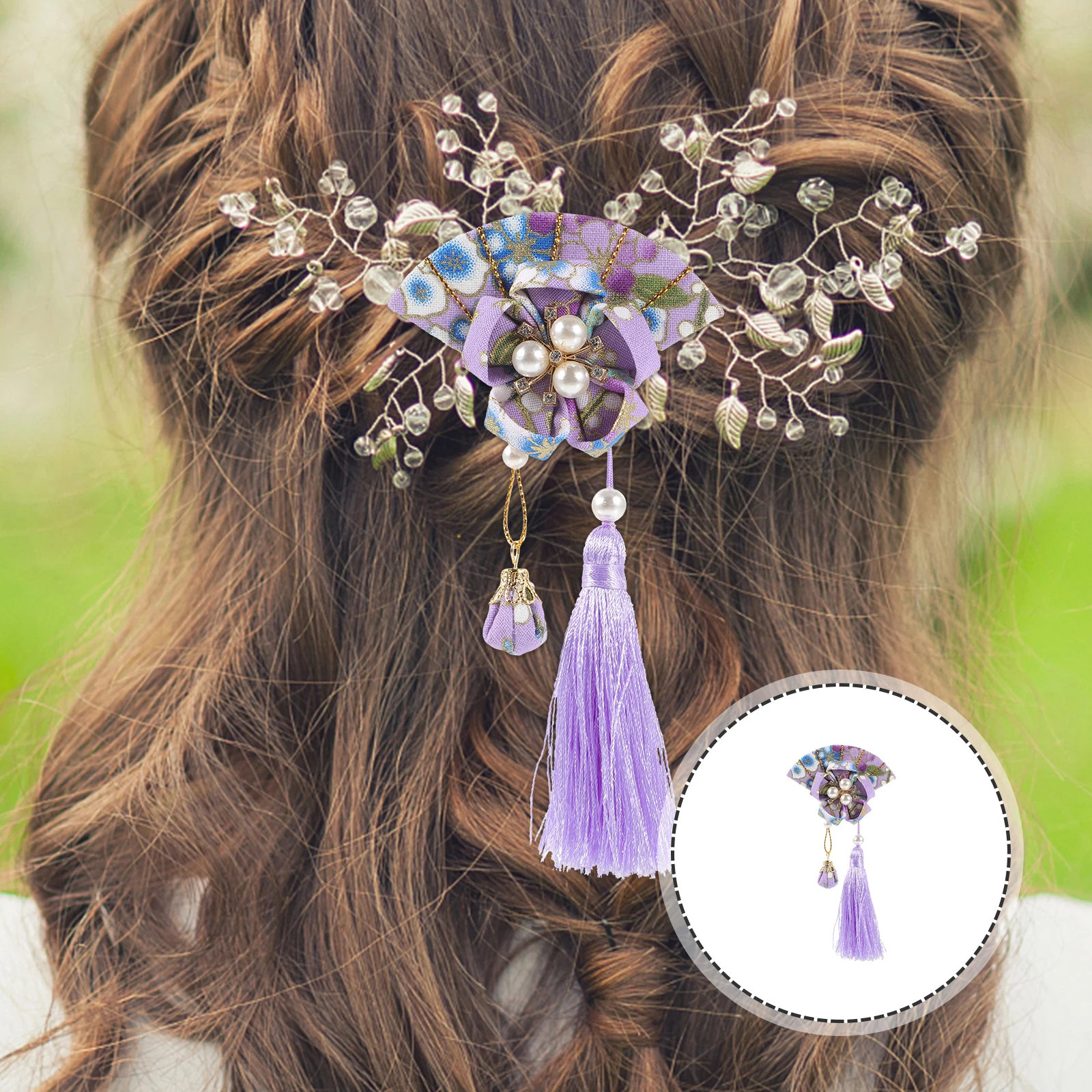 Japanese Fan Flower Tassel Hairpin Japanese Flower Hair Pins Hair Ornament Hanfu Accessories Bridal Ornament
Japanese Fan Flower Tassel Hairpin Japanese Flower Hair Pins Hair Ornament Hanfu Accessories Bridal Ornament