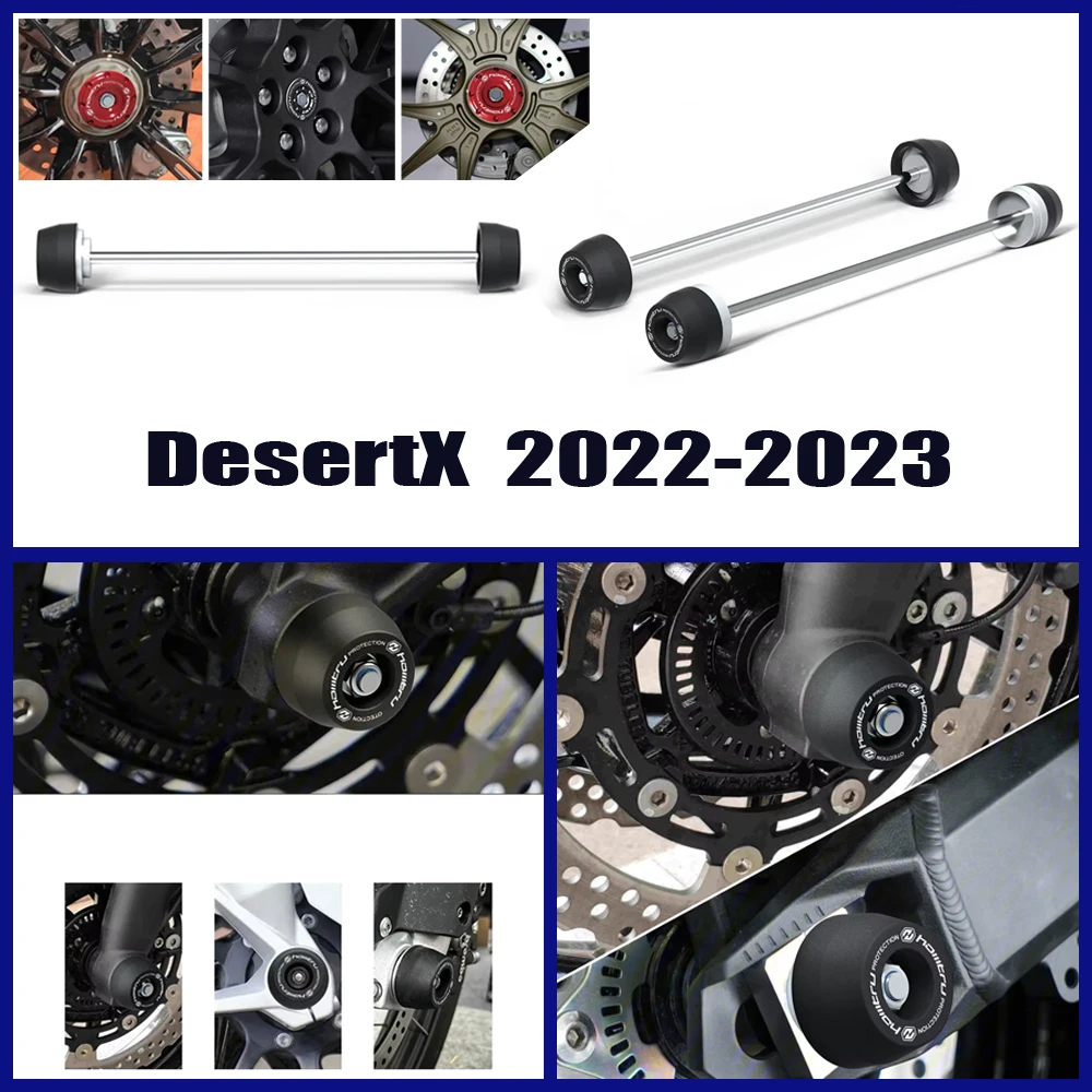 Motorcycle front and rear wheel axle protection device Wheel Spindle Protection Cover Set for DUCATI DesertX 2022-2023
Motorcycle front and rear wheel axle protection device Wheel Spindle Protection Cover Set for DUCATI DesertX 2022-2023