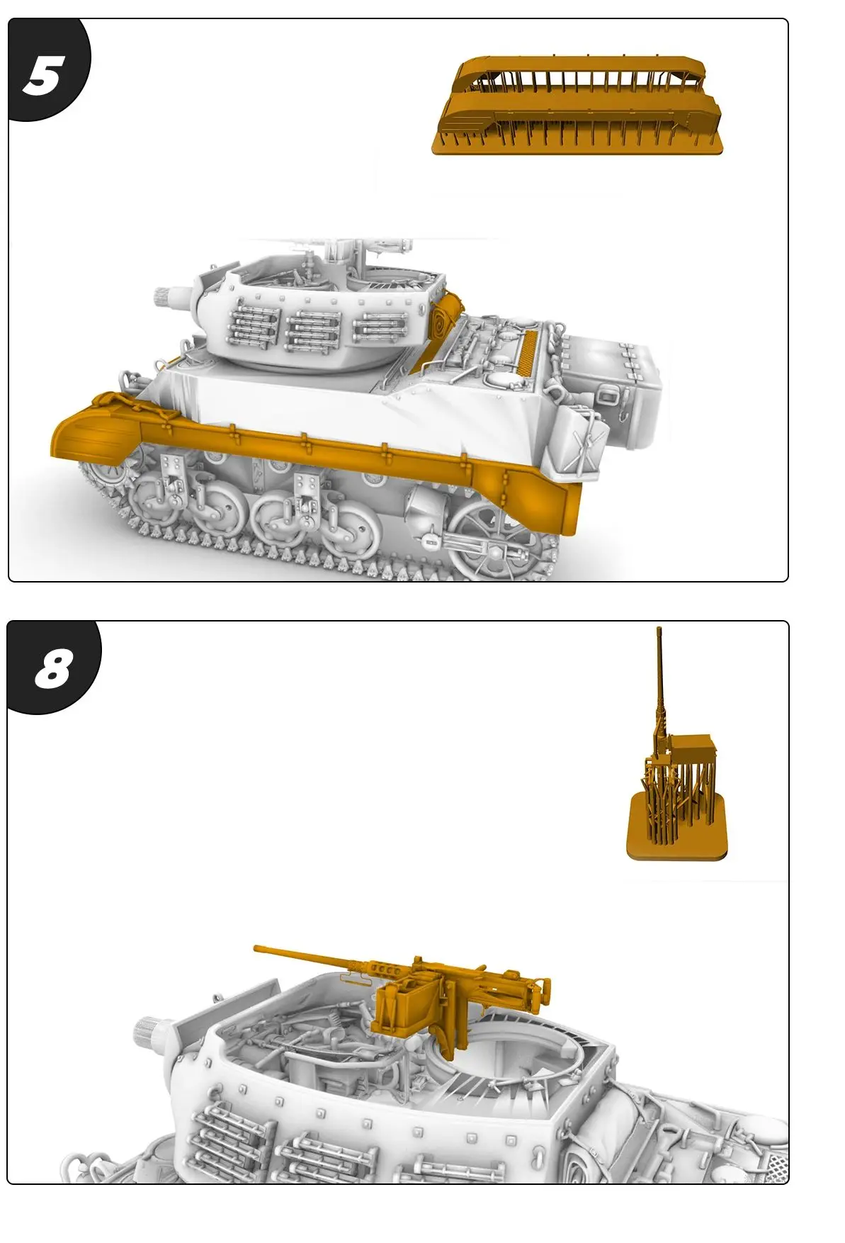 US M8 Howitzer Carrier SSMODEL SS760 1/56 1/72 1/100 15 мм WarGaming 28 мм комплект военной модели
US M8 Howitzer Carrier SSMODEL SS760 1/56 1/72 1/100 15 мм WarGaming 28 мм комплект военной модели