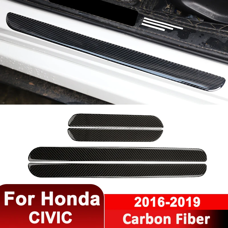 For Honda CIVIC 2016-2019 Carbon Fiber 4PCS Car Anti Scratch Threshold Strips Kit Decorative Sticker Auto Interior Accessories
For Honda CIVIC 2016-2019 Carbon Fiber 4PCS Car Anti Scratch Threshold Strips Kit Decorative Sticker Auto Interior Accessories