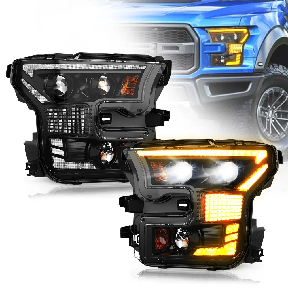 Clear Lens Headlights Drl High Low Beam 140W Headlight for Raptor 2016-2021 for F150 Pick up 2015-2017
Clear Lens Headlights Drl High Low Beam 140W Headlight for Raptor 2016-2021 for F150 Pick up 2015-2017