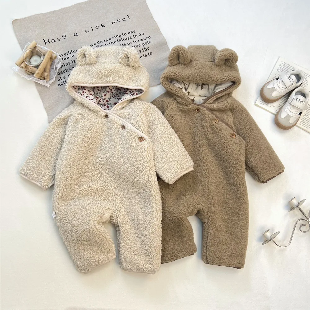 Корейский 2023 новый милый детский осенне-зимний комбинезон для новорожденных, теплый и плотный хлопковый комбинезон для мальчиков и девочек
Корейский 2023 новый милый детский осенне-зимний комбинезон для новорожденных, теплый и плотный хлопковый комбинезон для мальчиков и девочек