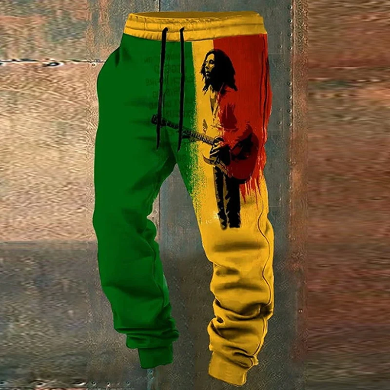 Leisure Loose Drawstring Mens Trousers Streetwear Fashion Pattern Printing Lace-up Pants Men 2024 Spring Summer New Casual Pants
Leisure Loose Drawstring Mens Trousers Streetwear Fashion Pattern Printing Lace-up Pants Men 2024 Spring Summer New Casual Pants