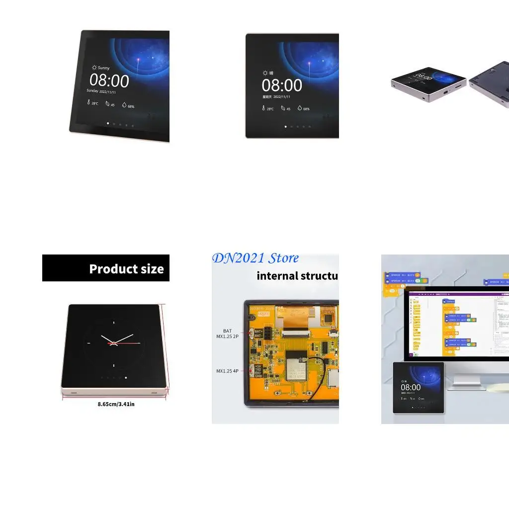 F3KE ESP32S3 LVGL WIFI Bluetooth-compatible Development Board LCD Display Screen Module Capacitive Touch Development
F3KE ESP32S3 LVGL WIFI Bluetooth-compatible Development Board LCD Display Screen Module Capacitive Touch Development