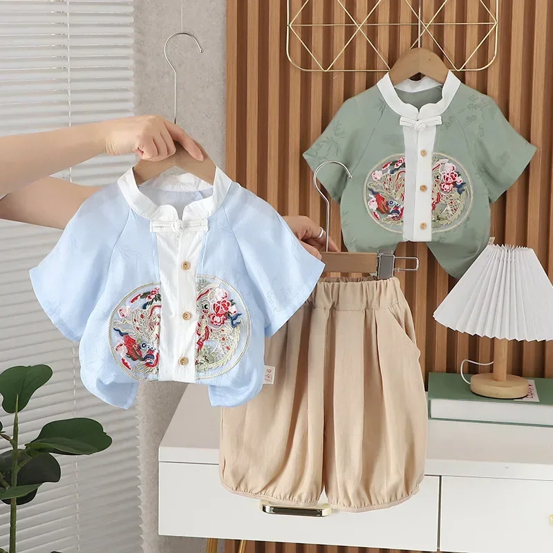 New Summer Baby Clothes Suit Children Boys Casual Shirt Shorts 2Pcs/Sets Toddler Clothing Infant Cotton Costume Kids Tracksuits
New Summer Baby Clothes Suit Children Boys Casual Shirt Shorts 2Pcs/Sets Toddler Clothing Infant Cotton Costume Kids Tracksuits