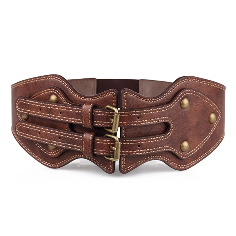 Waist Belt Double Belts for Cowboy Cowgirl with Metal Buckle Vintage Punk Belt Hot Girl Wide Sexy Oversize WaistChain
Waist Belt Double Belts for Cowboy Cowgirl with Metal Buckle Vintage Punk Belt Hot Girl Wide Sexy Oversize WaistChain