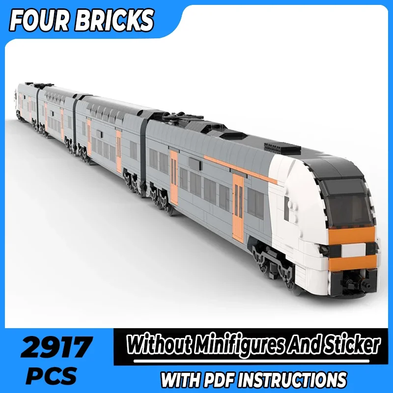 Модель городского поезда Moc, строительные кирпичи RRX Ruhr Express, технология локомотива, модульные блоки, подарок, рождественские игрушки, наборы «сделай сам», сборка
Модель городского поезда Moc, строительные кирпичи RRX Ruhr Express, технология локомотива, модульные блоки, подарок, рождественские игрушки, наборы «сделай сам», сборка