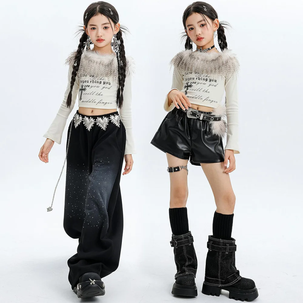 Детский комплект для девочек: футболка с перьями и шорты для джаза, хип-хопа, уличной моды, танцев на сцене, выступлений
Детский комплект для девочек: футболка с перьями и шорты для джаза, хип-хопа, уличной моды, танцев на сцене, выступлений